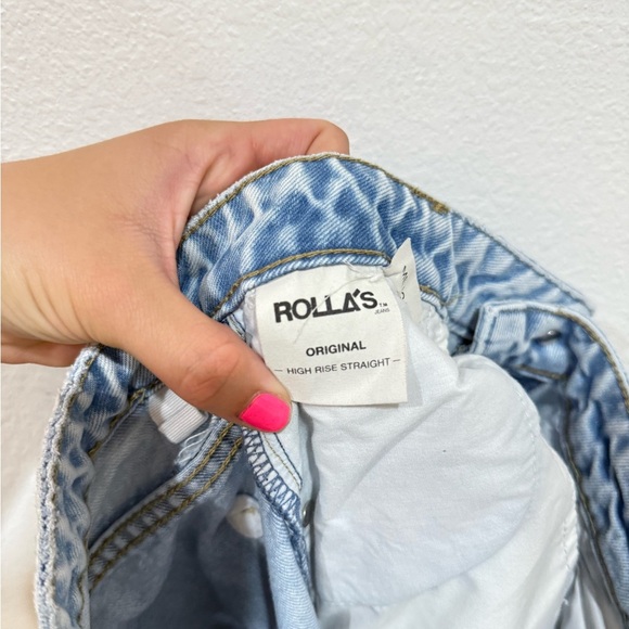 ROLLA’S Original High Rise Straight Leg Distressed Jeans Women’s Size 28 - Picture 6 of 7